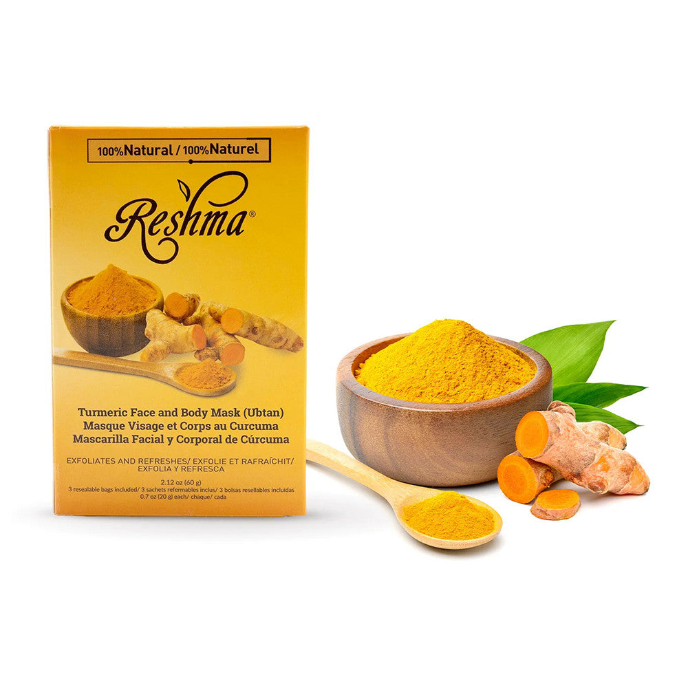 Reshma Natural Turmeric Face and Body Mask, 2.12 Oz